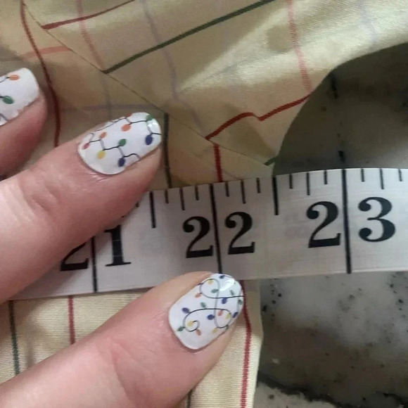 Men’s Orvis Medium M Yellow Plaid Cotton Long Sleeve Button Down Shirt - Picture 5 of 6